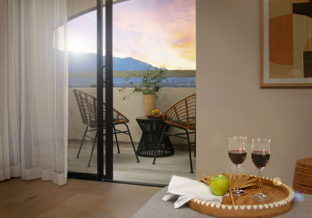 Sunset Suite Balcony Azure Palm Room Detail