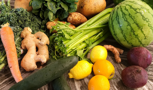 Fruits and Vegetables for Juicing