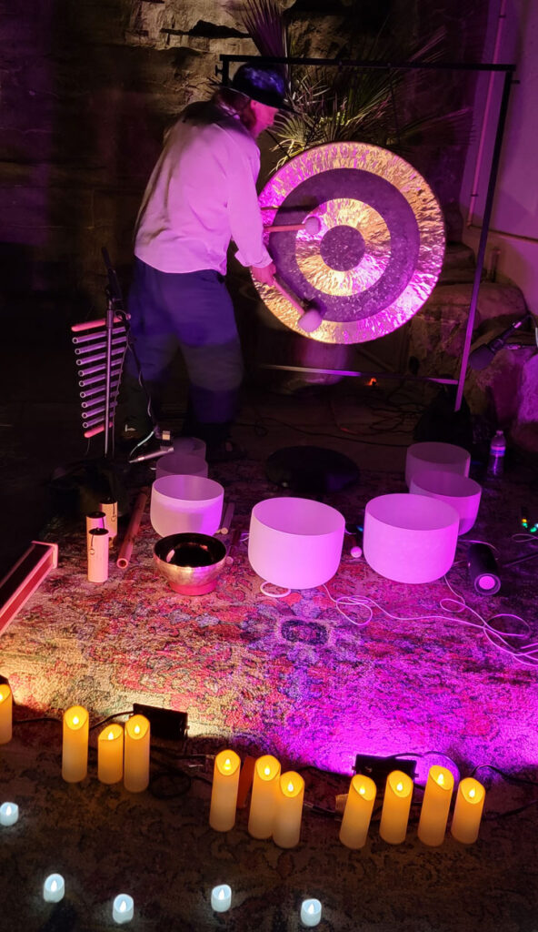 Sound Bath Practitioners at Good Vibes Sound Bath at Azure Palm Hot Springs