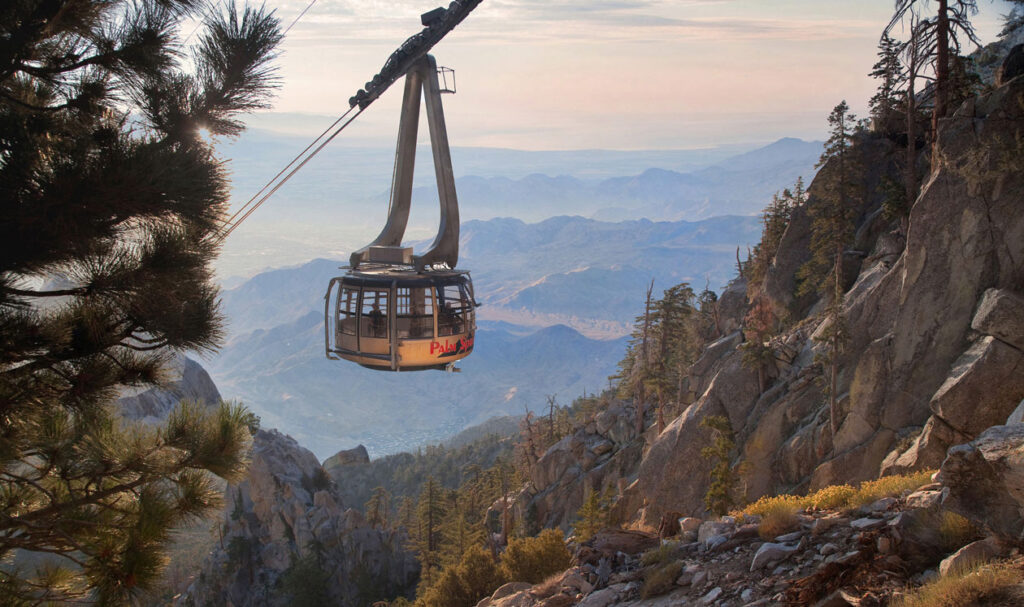 Palm Springs Tram, a view of the desert