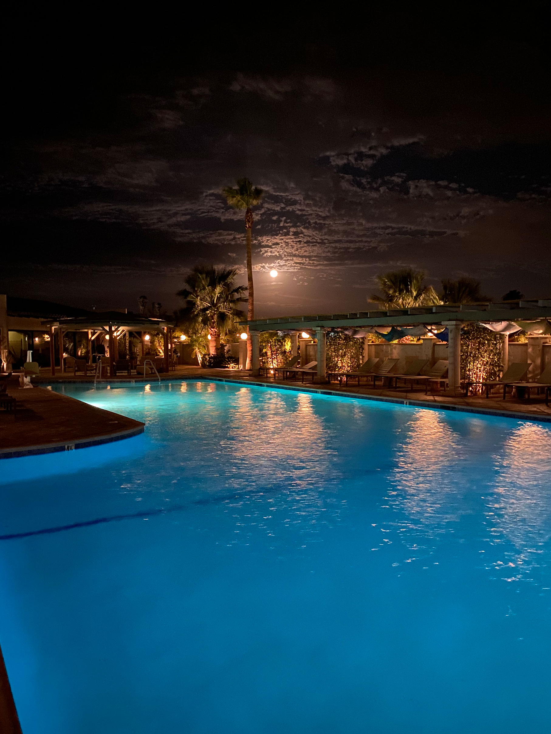 Pools & Spas in the Moonlight