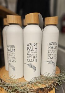 Azure Palm Water Bottles