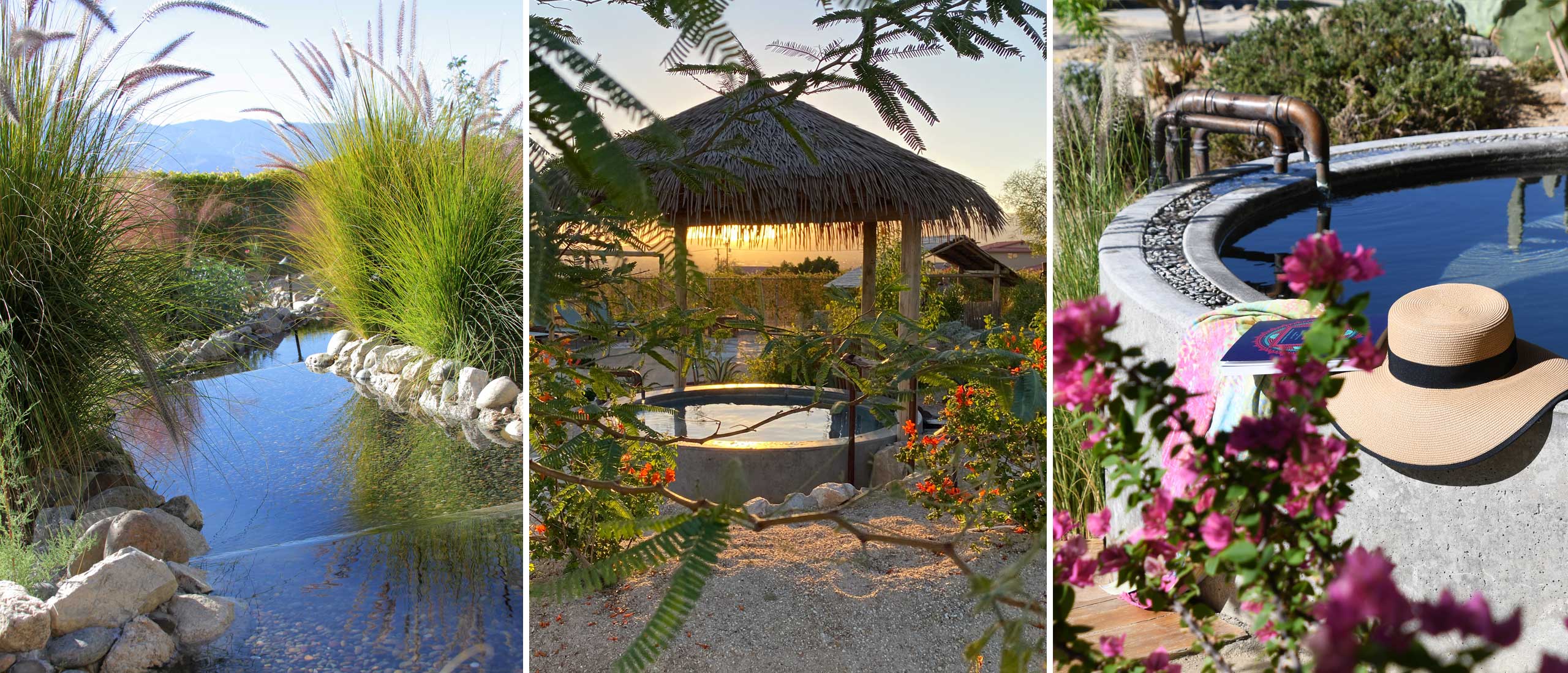 Oasis soaking tubs and reflexology walk