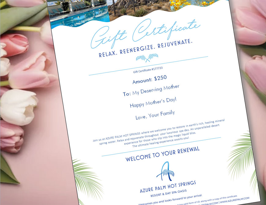 Mother's Day Gift Certificate