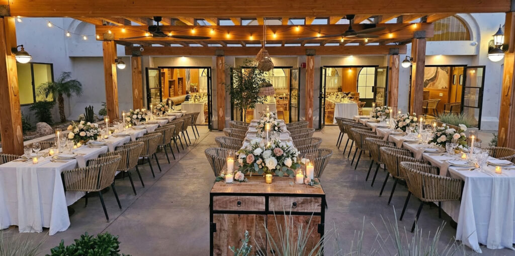 Outdoor & Indoor Dining Wedding
